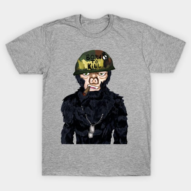 Full Metal Jacket Ape T-Shirt by renmulligan